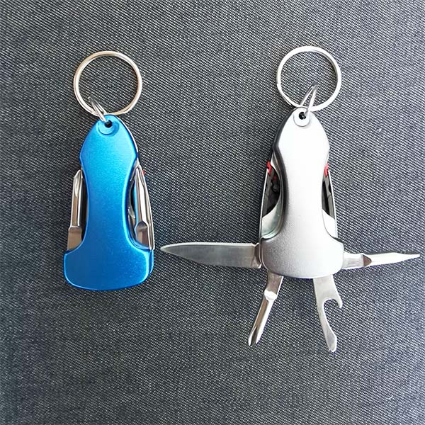 Outdoor Tool Slotted Screwdriver Cross Screwdriver Awl Bottle Opener Key Ring