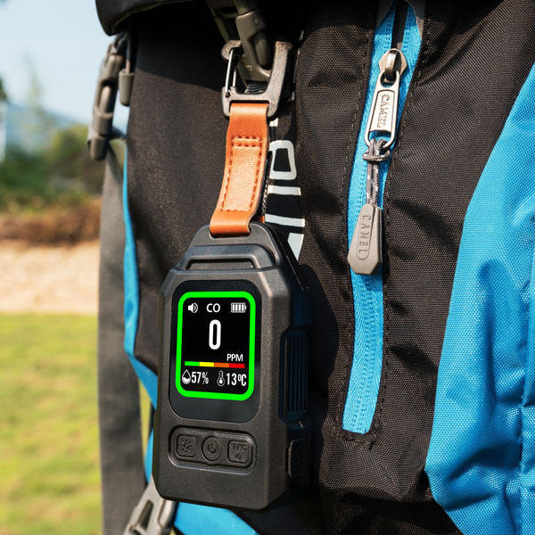 4 In 1 Portable Travel Carbon Monoxide Detector CO Monitor With Alarm