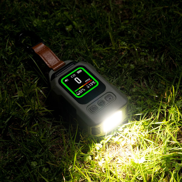 Portable Carbon Monoxide Detector For Travel CO Monitor With Camping Lantern